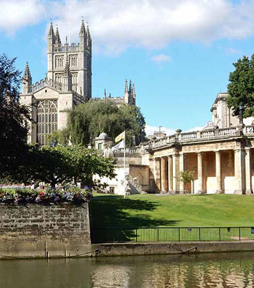 Bath Abbey from River Avon